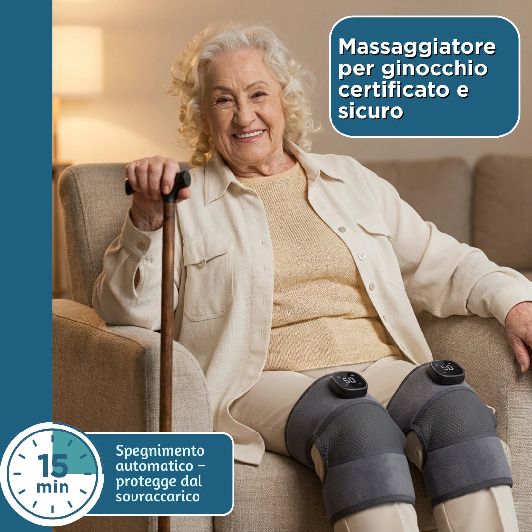 Dr. Vitalex ThermaFlex™ Pro – Massaggiatore per Ginocchio 3-in-1