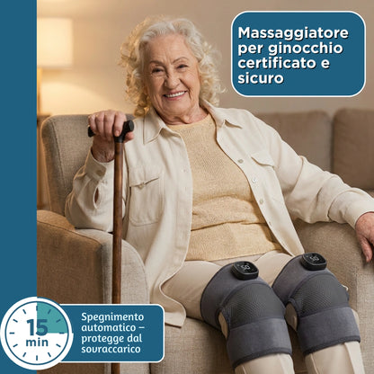 Dr. Vitalex ThermaFlex™ Pro – Massaggiatore per Ginocchio 3-in-1